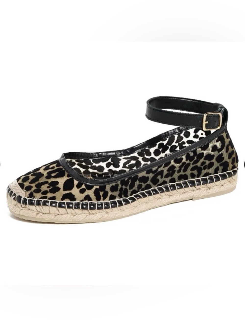 Free People Mason Ballet Espadrille Flats Leopard Spain 8.5 39 - Picture 6 of 14
